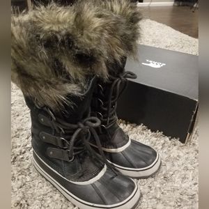 Sorel Joan of Arctic Boots Black Quarry 7.5